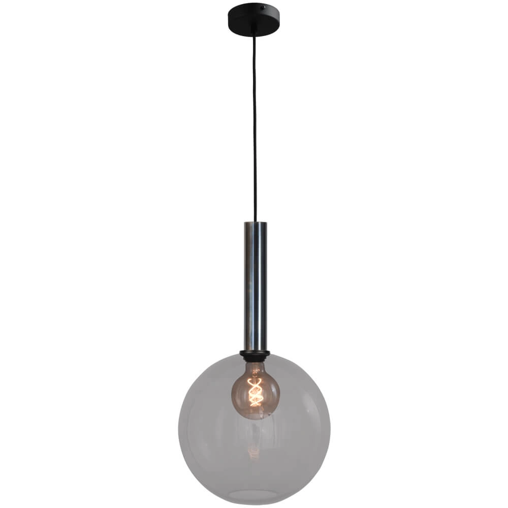 Hanging lamp Ø 30cm Bella 2 Dappled oil with smoke glass