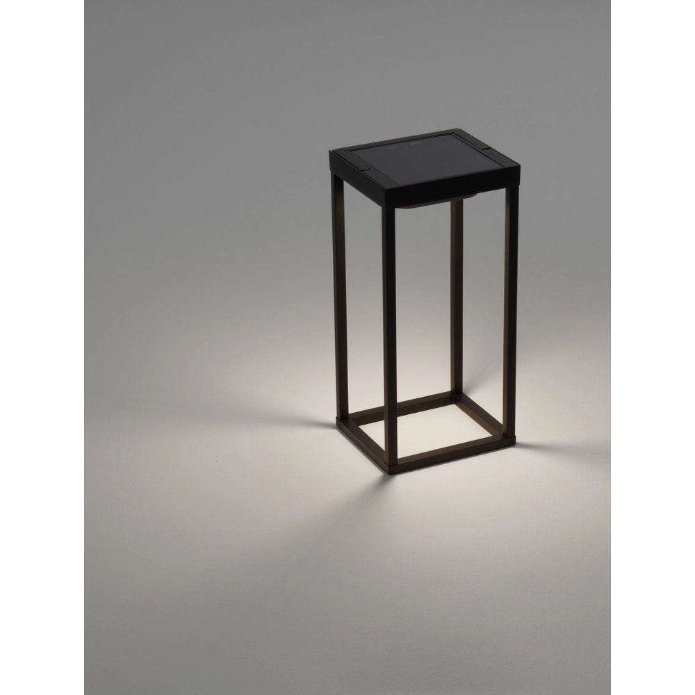 Sleek table lamp Tegolo anthracite solar