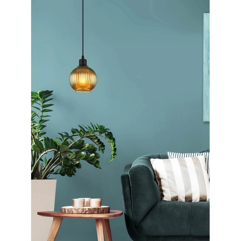 Pendant lamp Zumba green glass Ø 15cm Globo 9007371458813