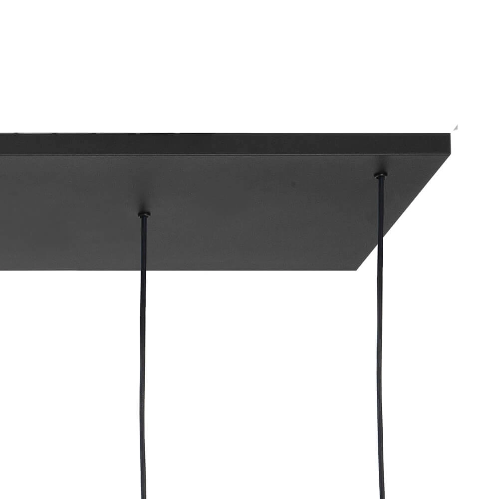 Hanging lamp Perugia black - 4x E27 - 3x GU10 Highlight 8718379046988