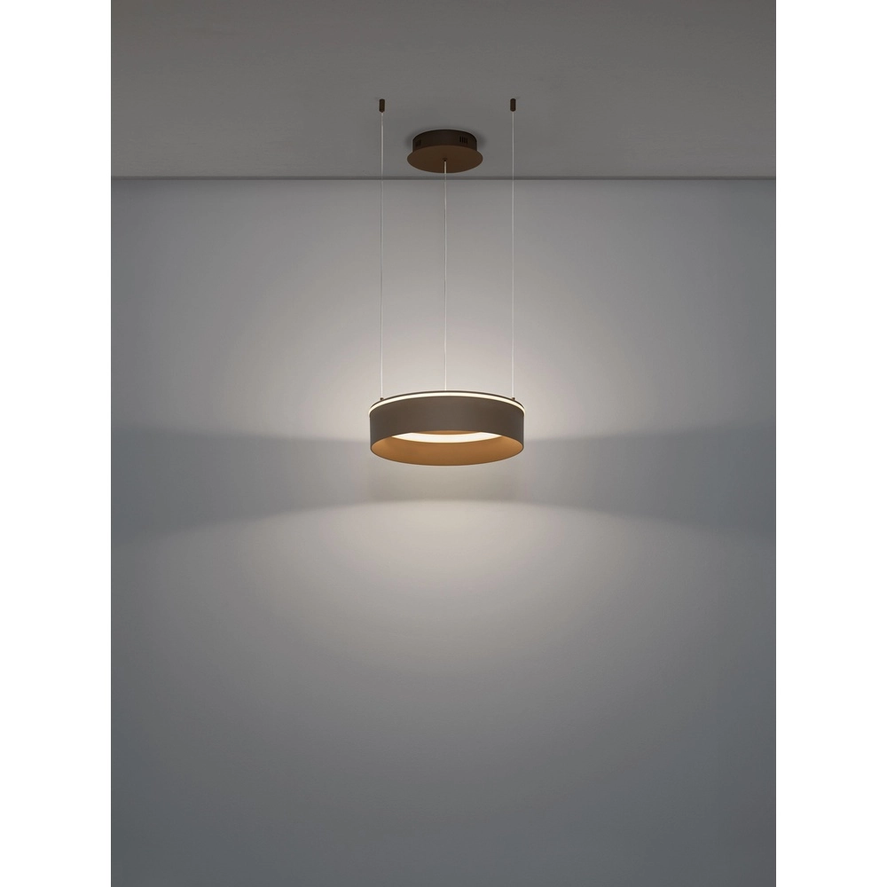 Modern pendant lamp Olivia sand brown Ø 40cm