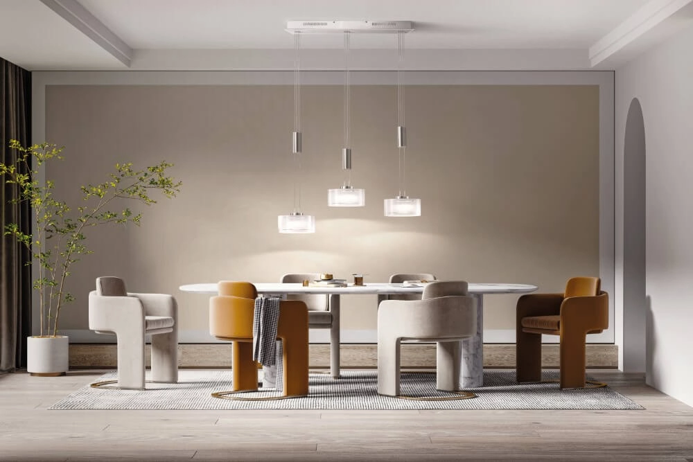 Dining room lamp Lavin with 3 hoods Fischer & Honsel 4001133604499
