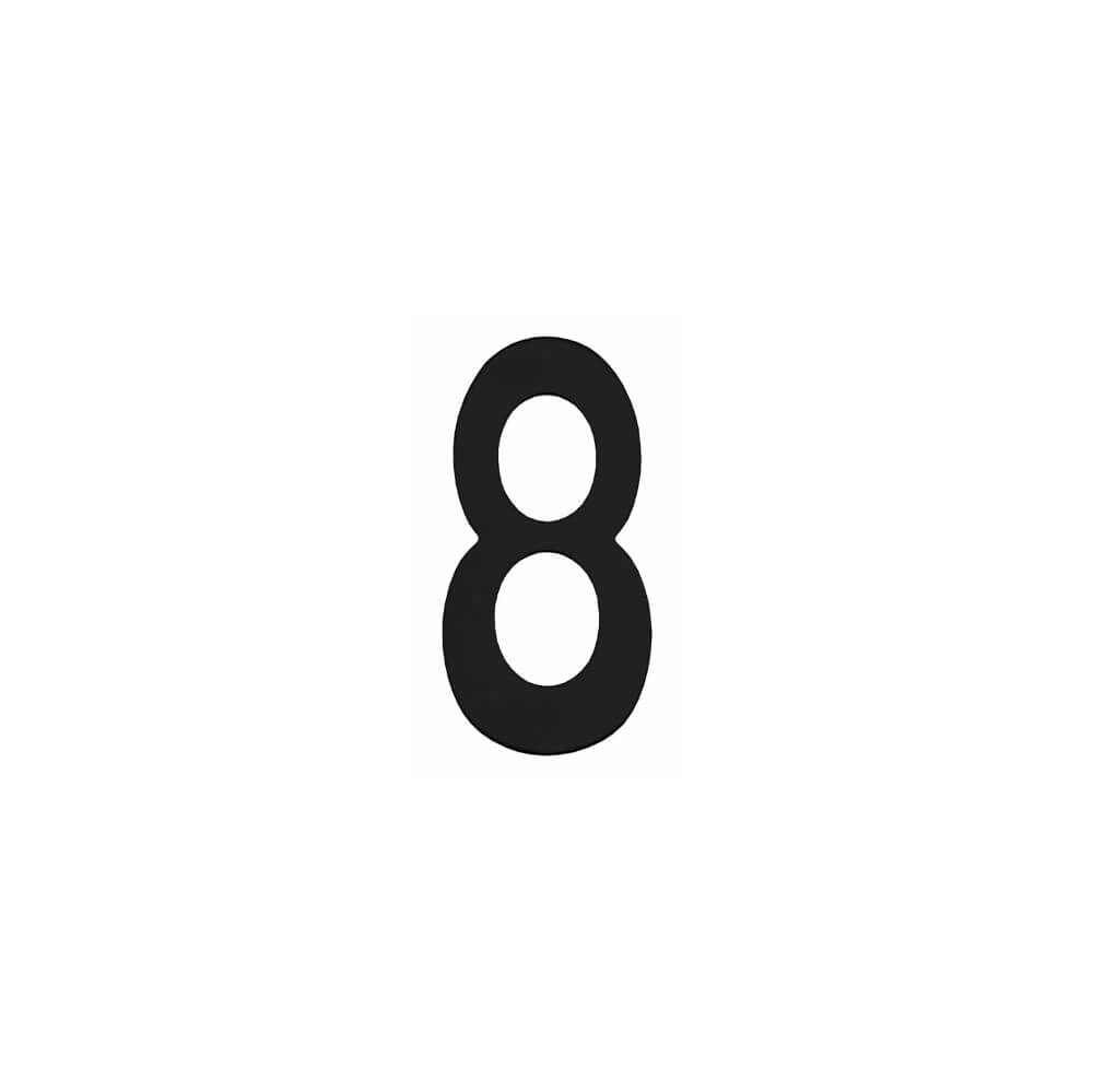 House number 8 Numbra black