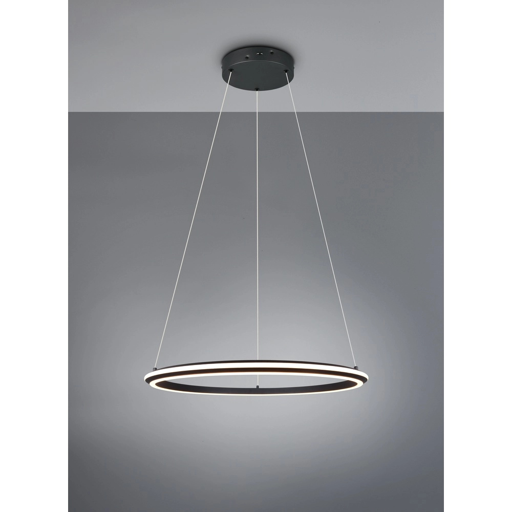 Pendant lamp Amador black Ø 75cm Trio 4017807656671