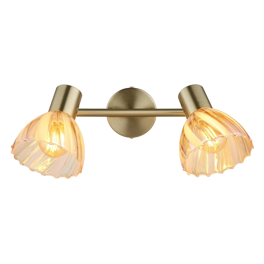 Ceiling lamp 2-lights Zachery Gold Globo 9007371533497