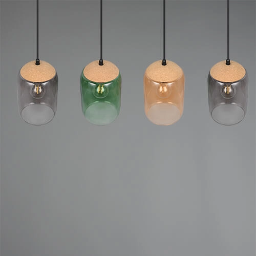 Glass Dining Table Lamp Cork 4-light Trio 4017807622997
