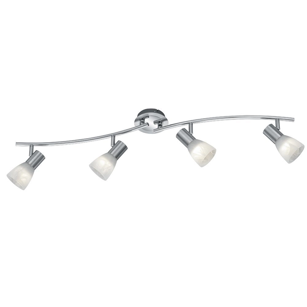 Modern ceiling spot Levisto 4-light nickel matt