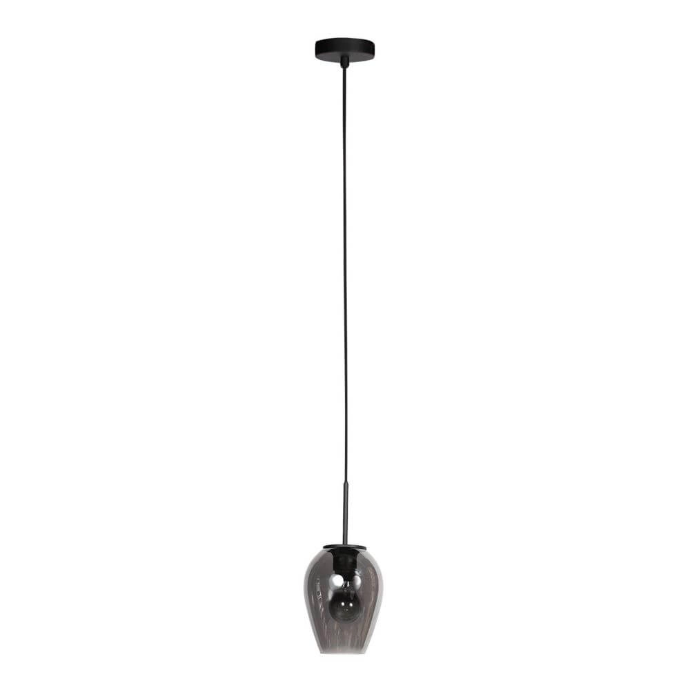 Pendant lamp HaloSwap with 1 smoke glass Ø 15cm Steinhauer 8712746179712