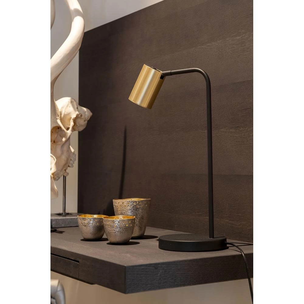 Design table lamp Megano black with gold Artdelight 8720701100640
