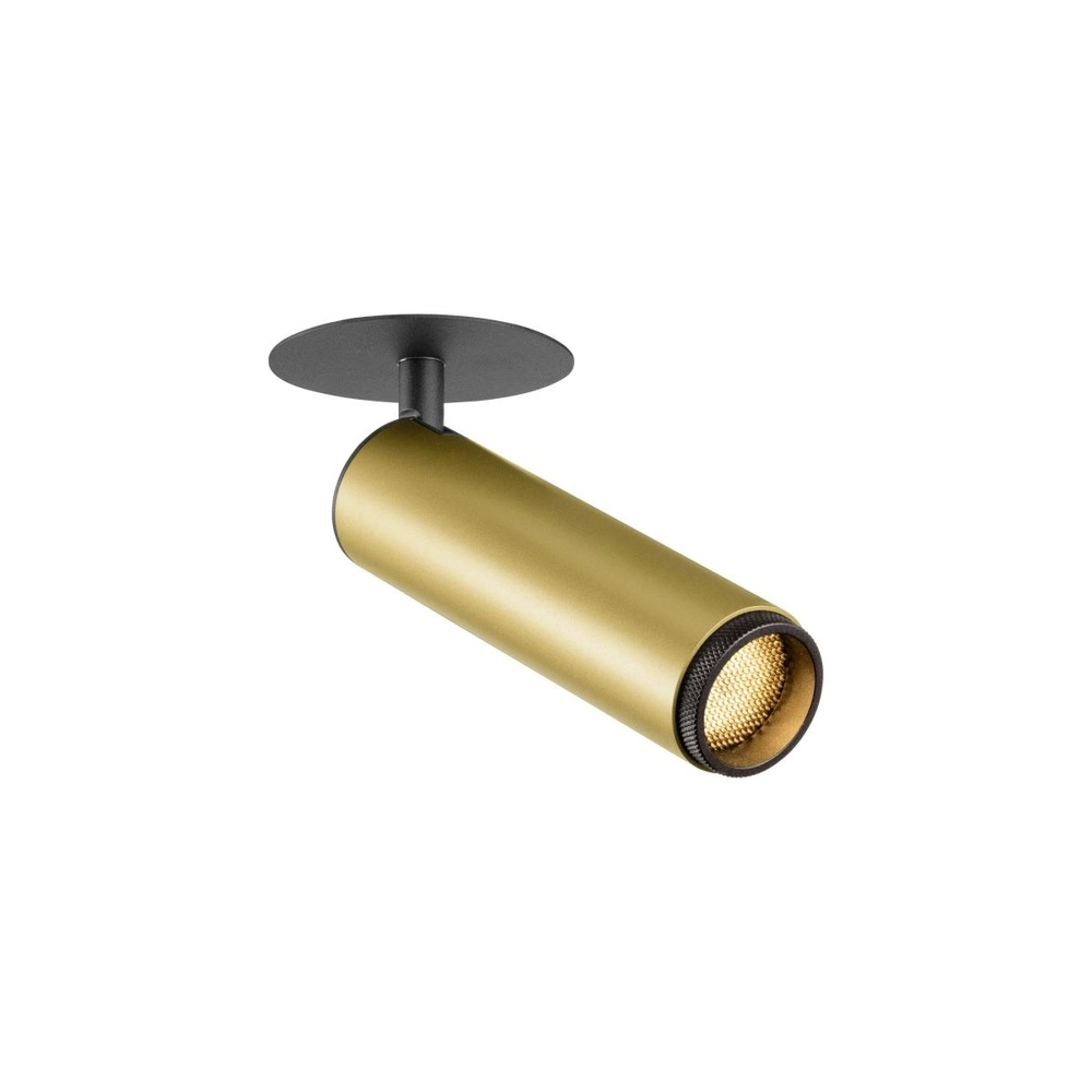 Recessed spotlight Grip! M gold with black 3000K
