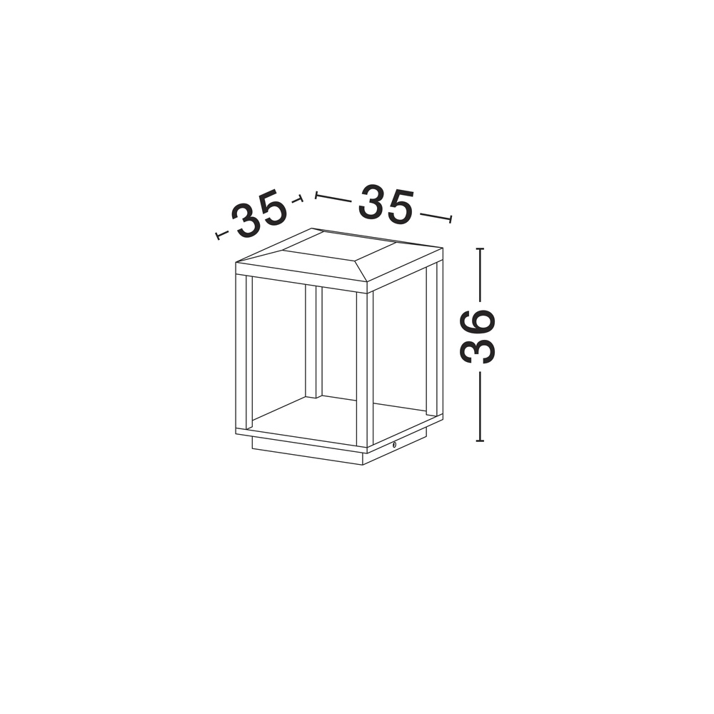 Square lamp Prive 36cm Lyora 5212017453174