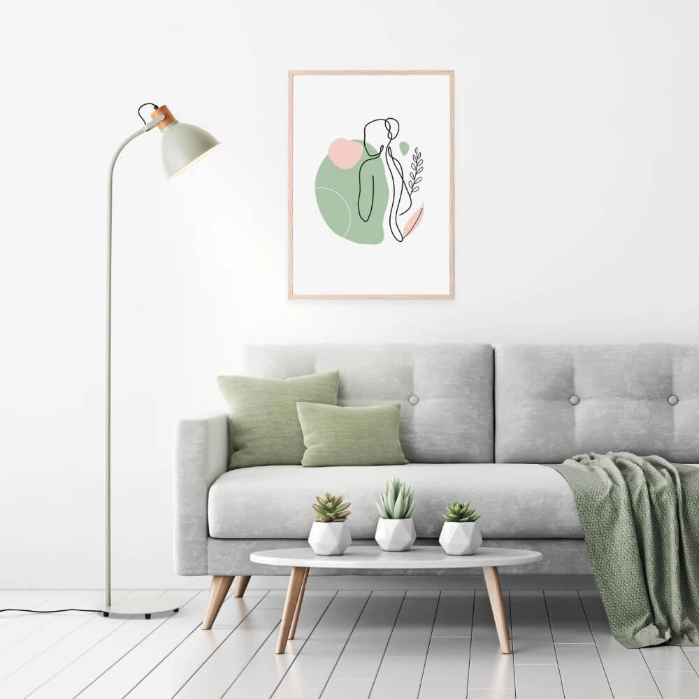 Floor lamp Erena green Brilliant 4004353413001