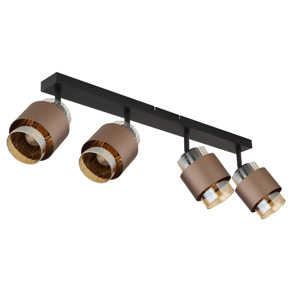 Design ceiling lamp Milley 4-light black Globo 9007371589340
