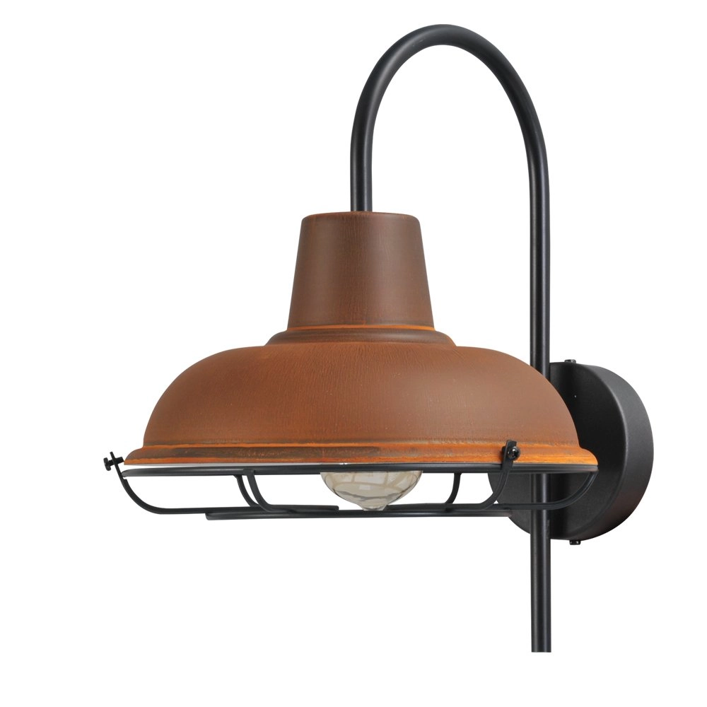 Wall lamp Industria Grid Rust