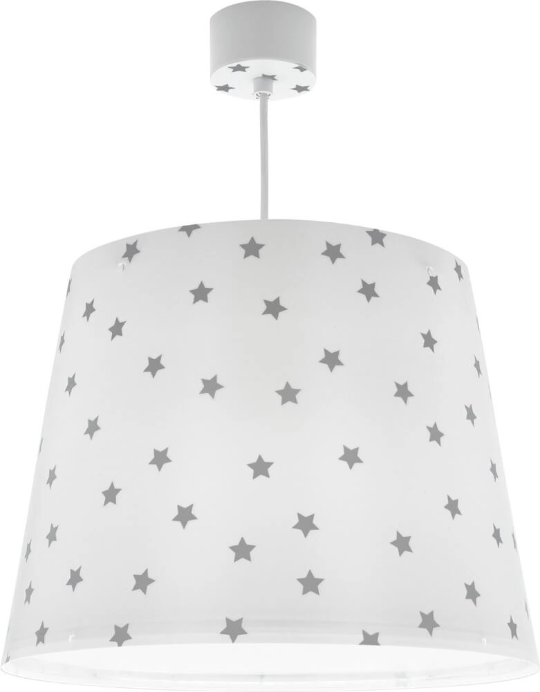 Children's room pendant lamp Star Light white with soft grey
