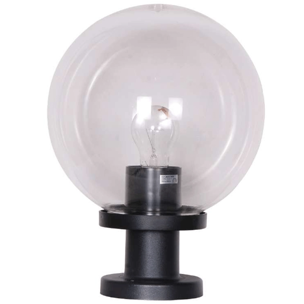 Bulb lamp Bolano 33cm. pedestal clear