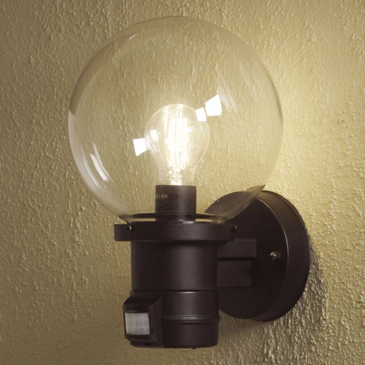 Ball lamp Nemi with motion detector black KonstSmide 7318307321753