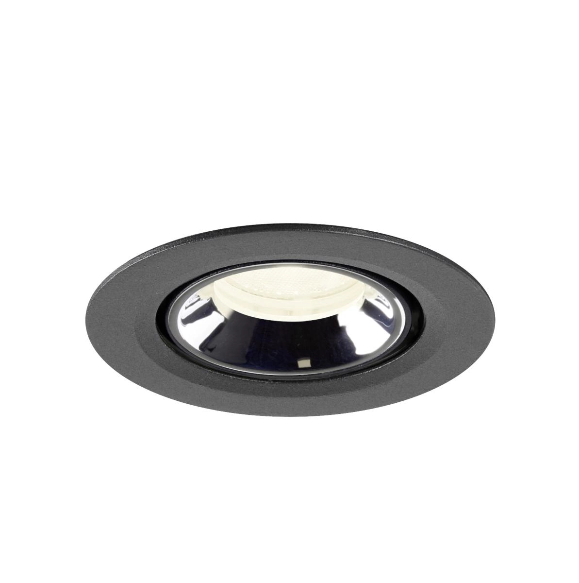 Recessed spotlight Numinos Gimble XS black/chrome 4000K - 40deg SLV 4024163306874