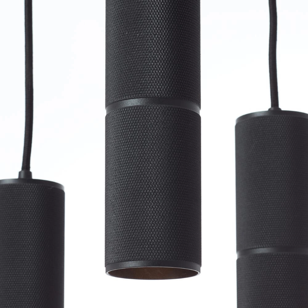 3-light pendant lamp Marty Ø 30cm black Brilliant 4004353438264
