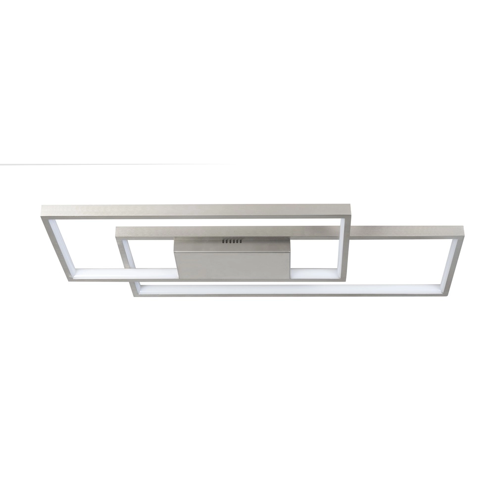 Design ceiling lamp Piazza nickel 65 x 29cm