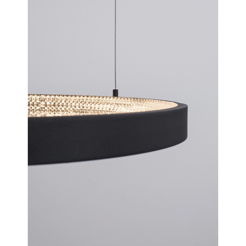 Pendant lamp Preston black Ø 60cm Lyora 5212017429179