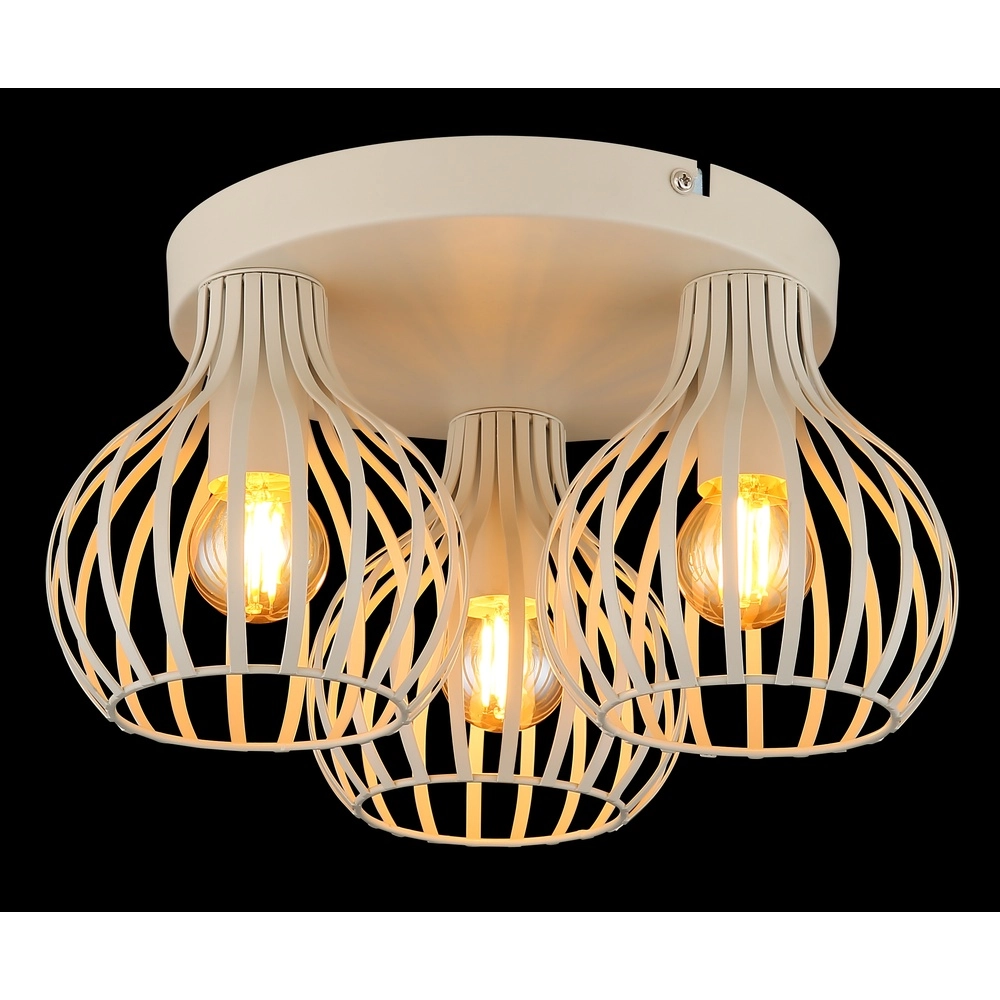 Ceiling lamp 3-lights Mateo sand brown Globo 9007371575244