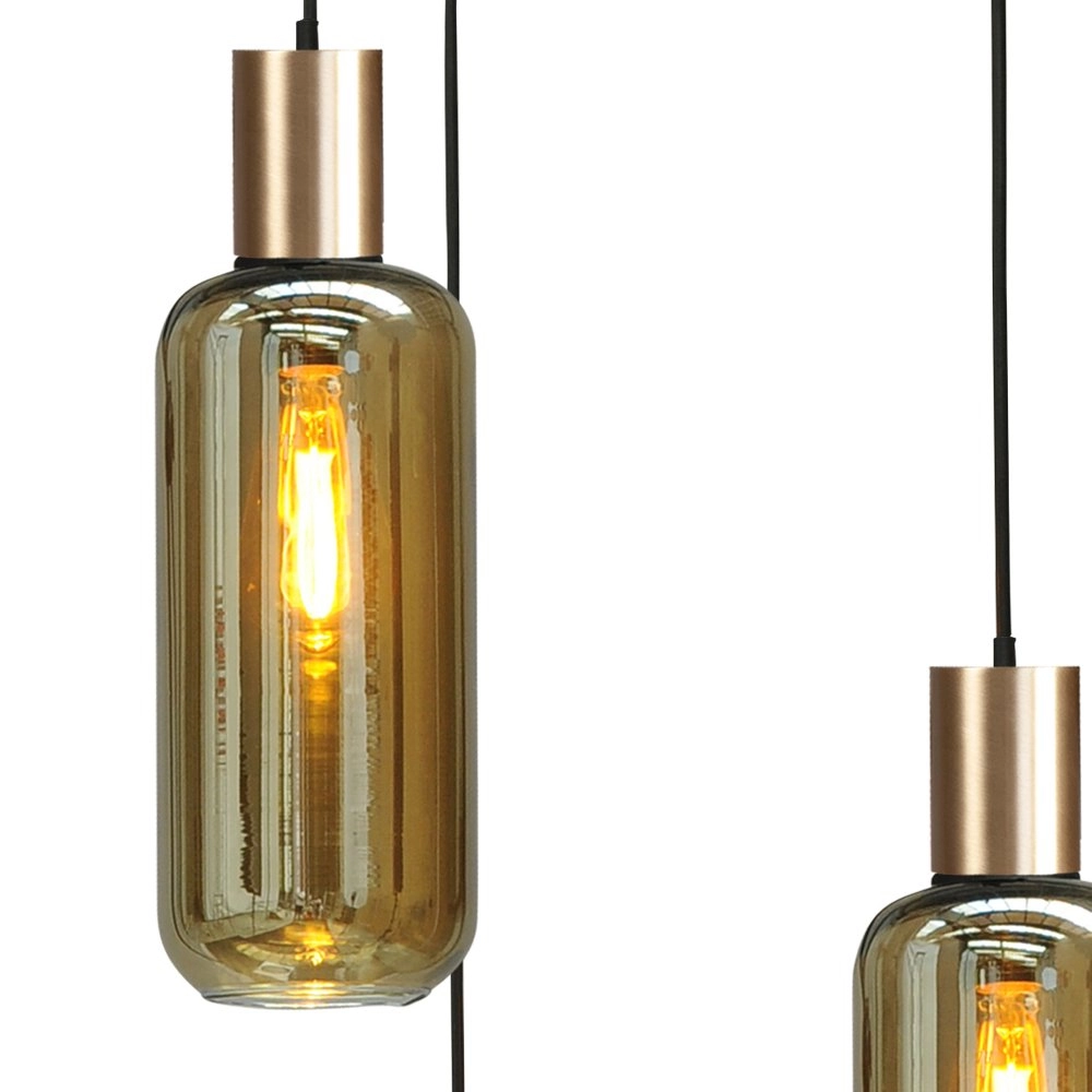 Hanging lamp Bounty 3-light with red copper fitting Masterlight 8718121247823