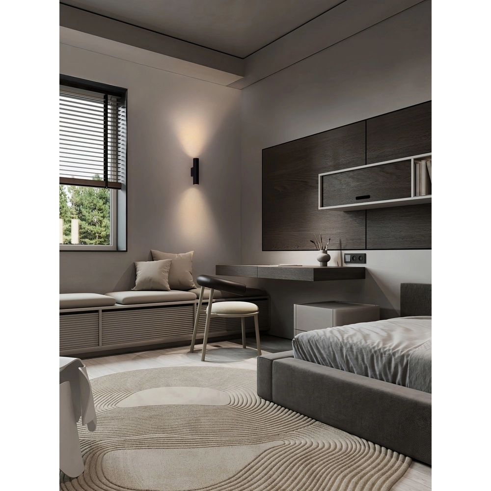 Wall spotlight Mor Up & Down Black Lyora 5212017475695