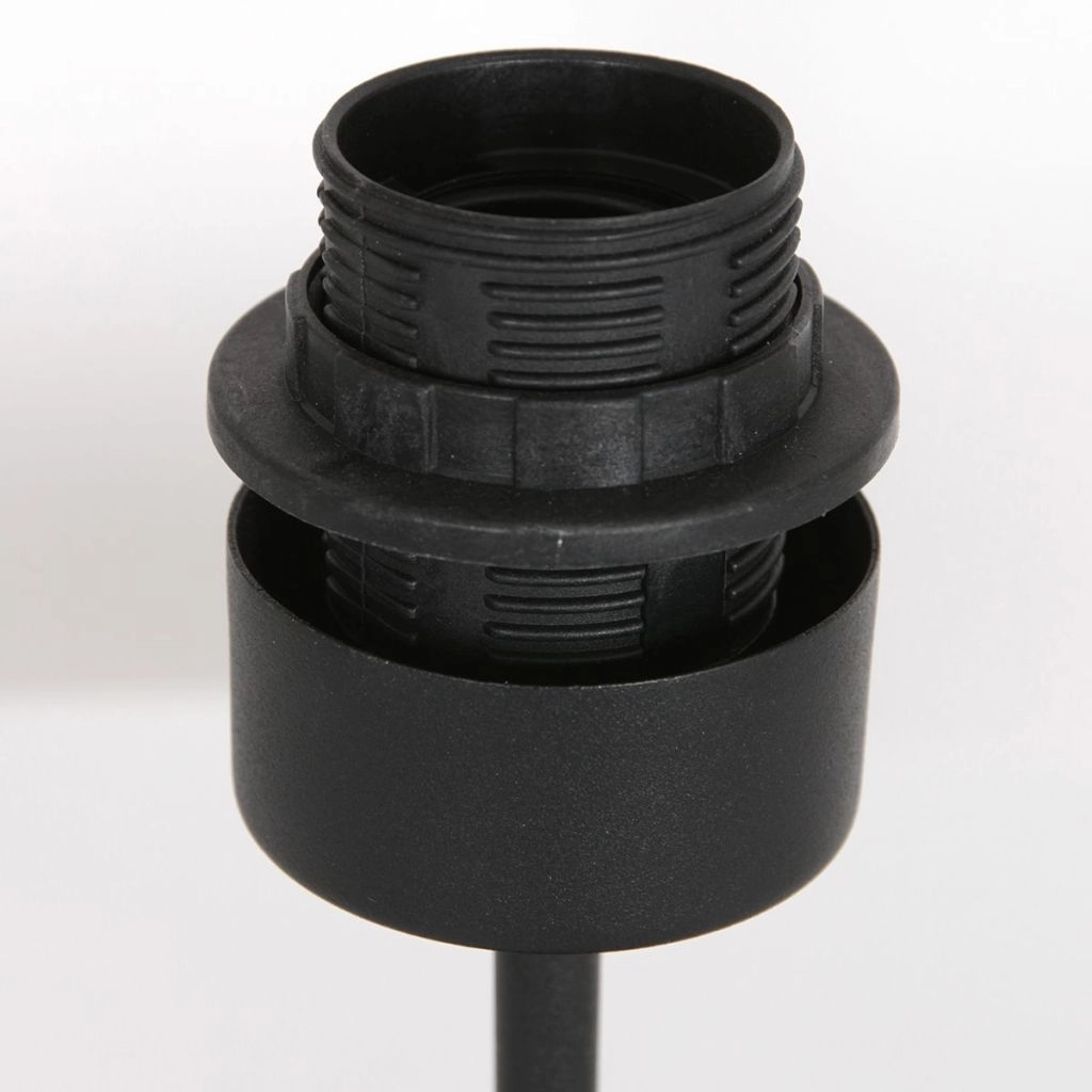 Black table lamp Stang with cork cap Ø20cm Steinhauer 8712746180541