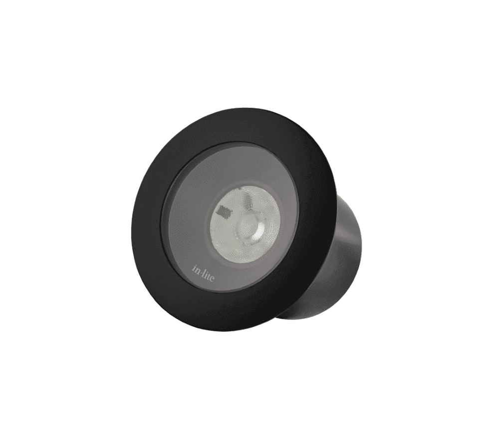 Ground spotlight Nero 12 volt LED In-lite 8717051004544