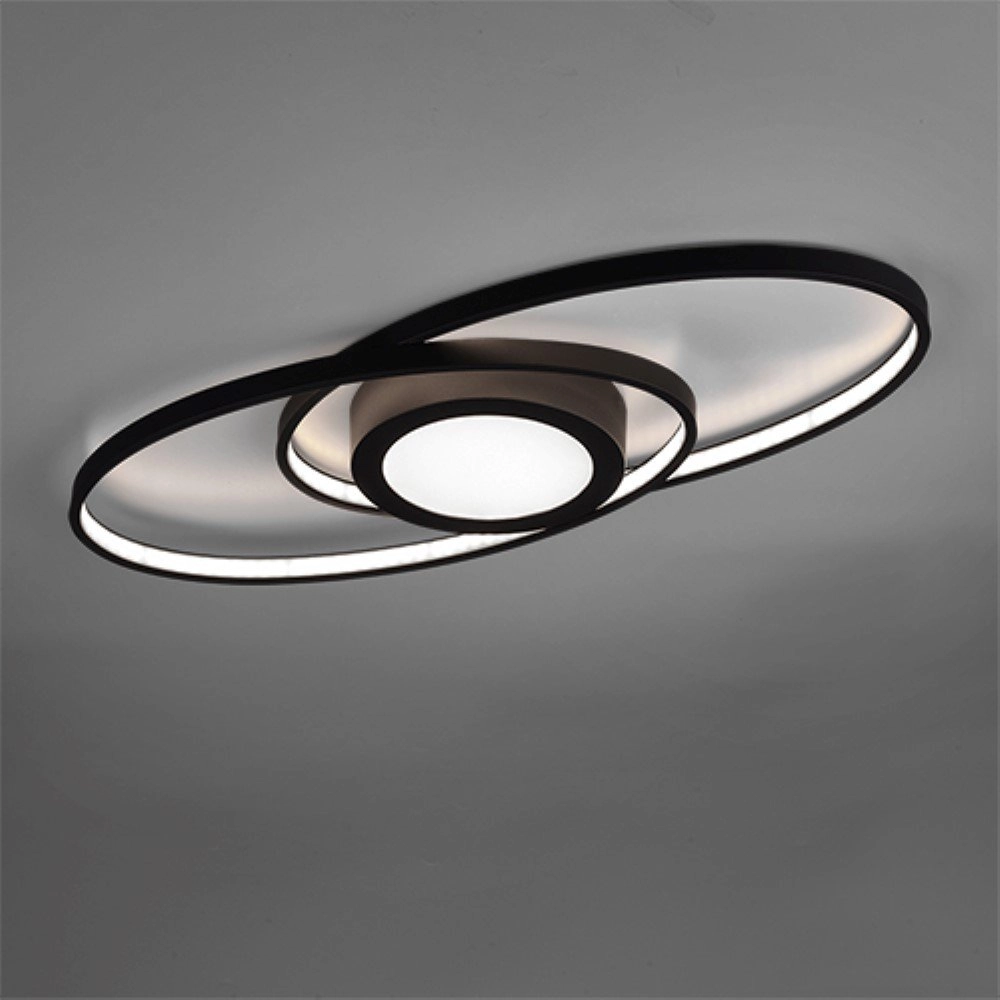 Modern ceiling lamp Galaxy black Trio 4017807446210