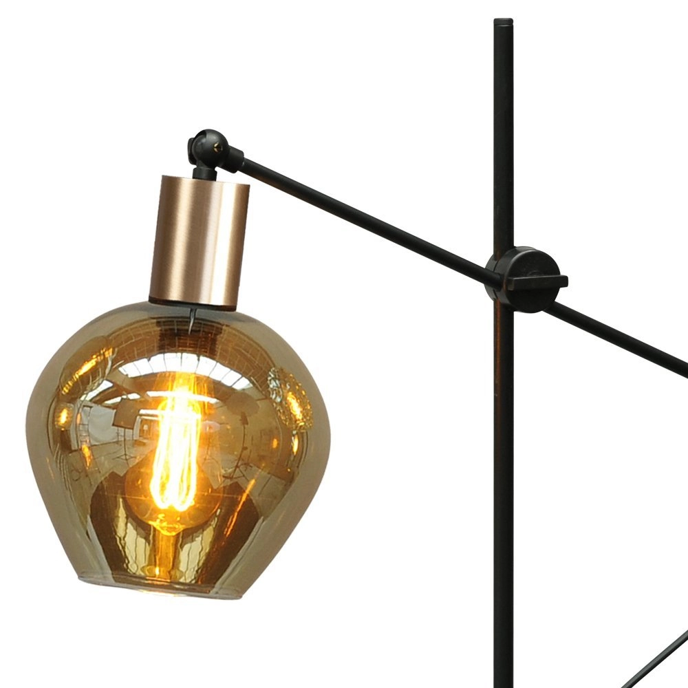 Black table lamp with gold Bounty with glass Masterlight 8718121246819