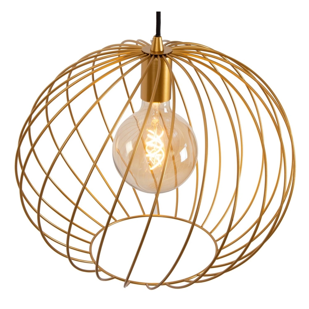 Pendant lamp Danza Ø 40cm gold Lucide 5411212211521