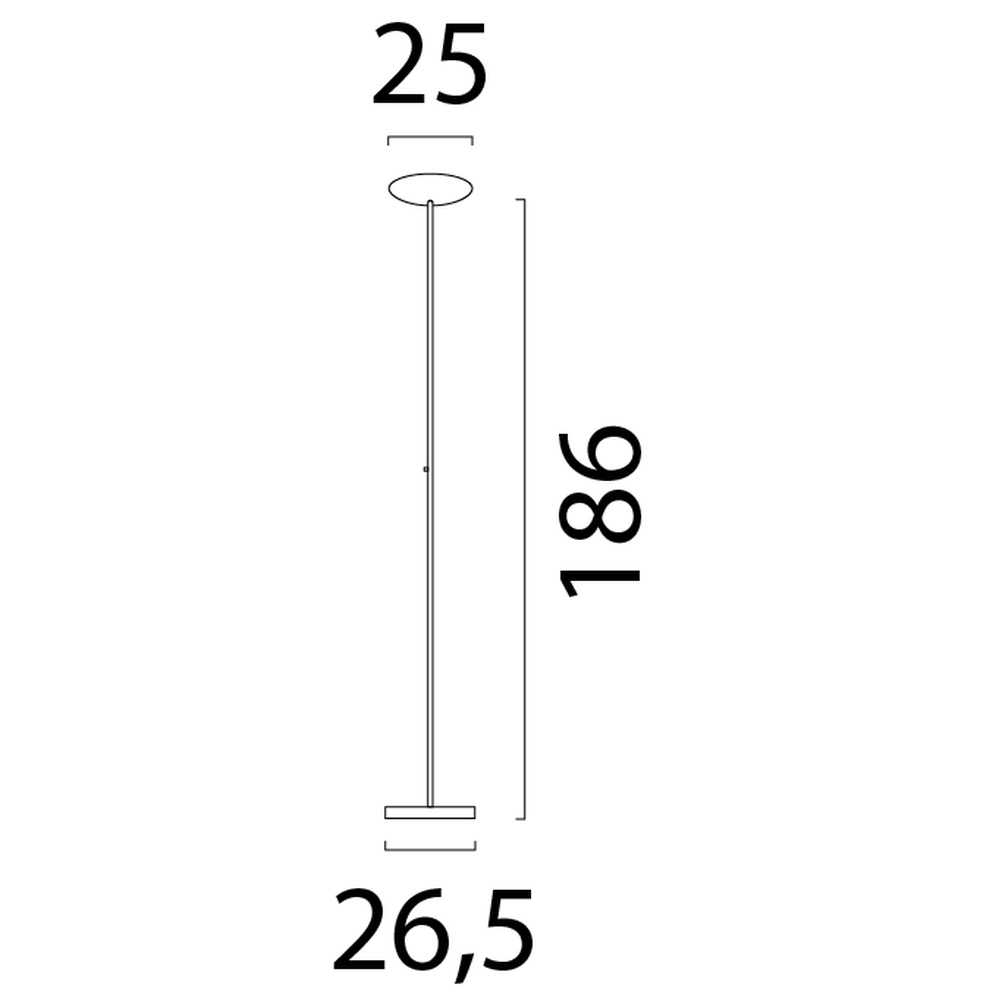 Design floor lamp Scala nickel Ø 25cm Masterlight 8718121297347