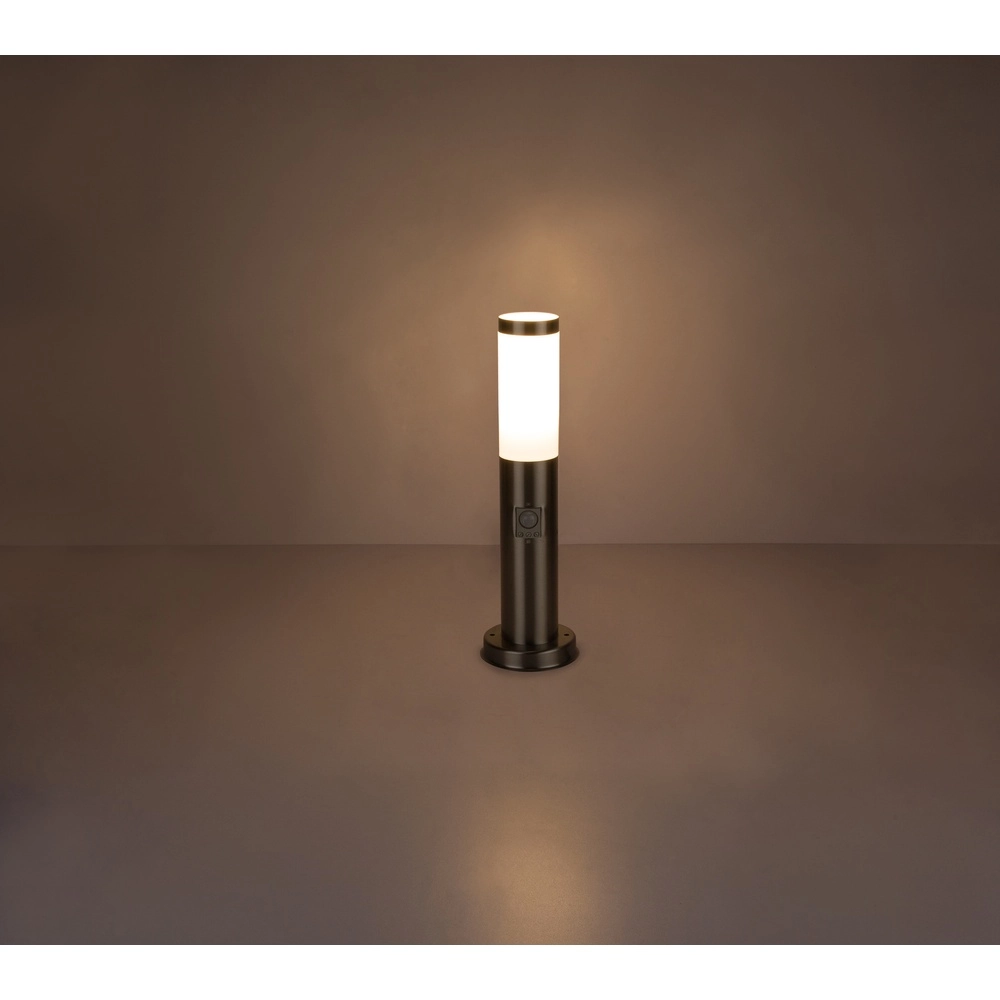 Garden lamp Boston Led Stainless steel with white and sensor Globo 9007371311972