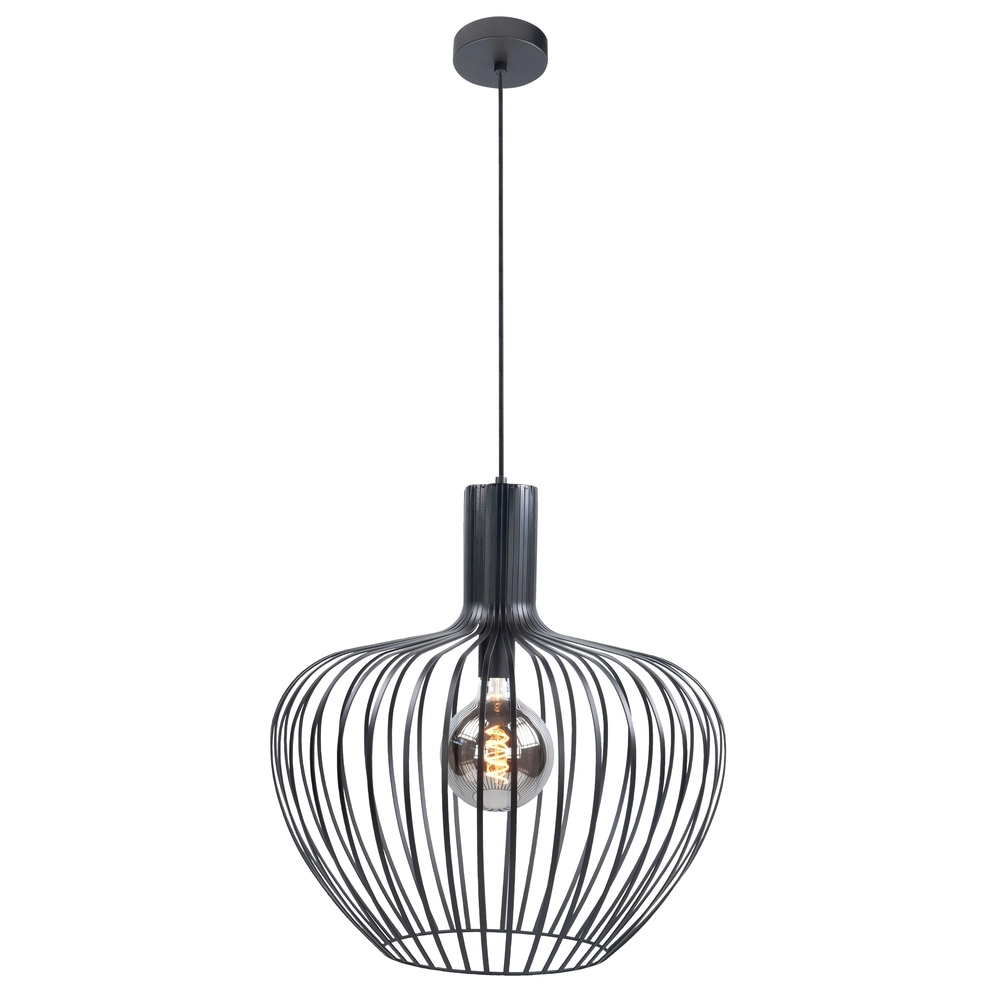 Pendant lamp Mela black Ø 50cm