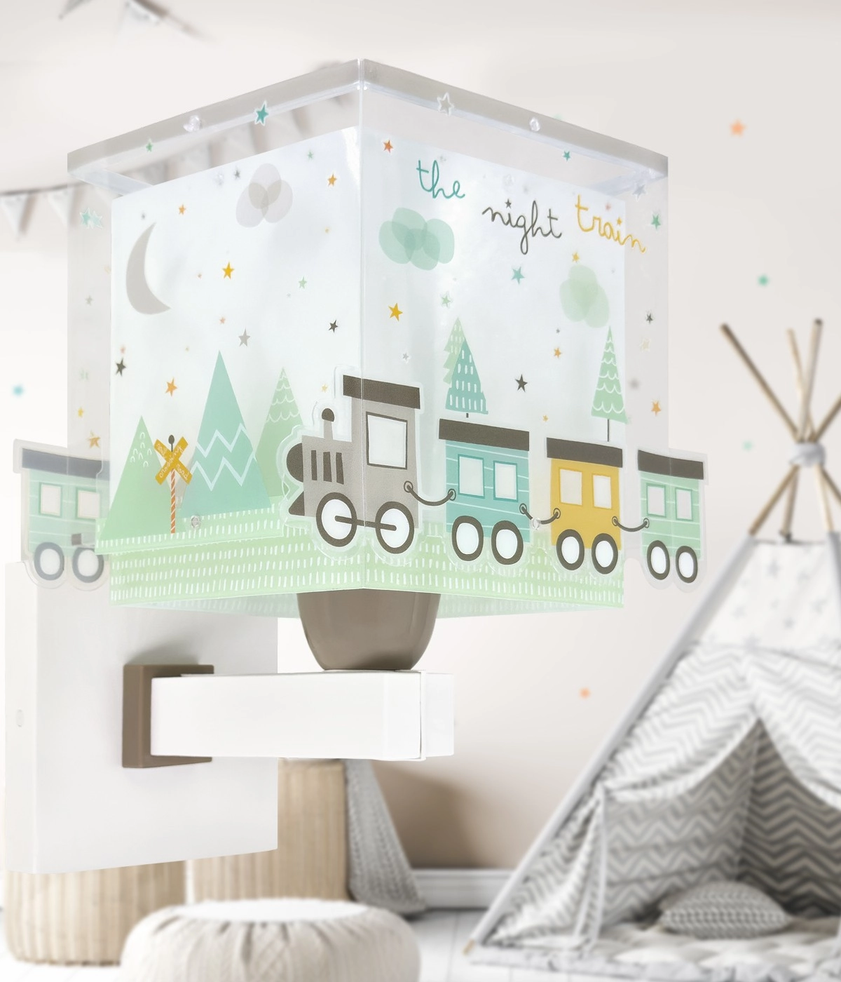 Wall lamp Night Train Grey glow in the dark Dalber 8420406635392