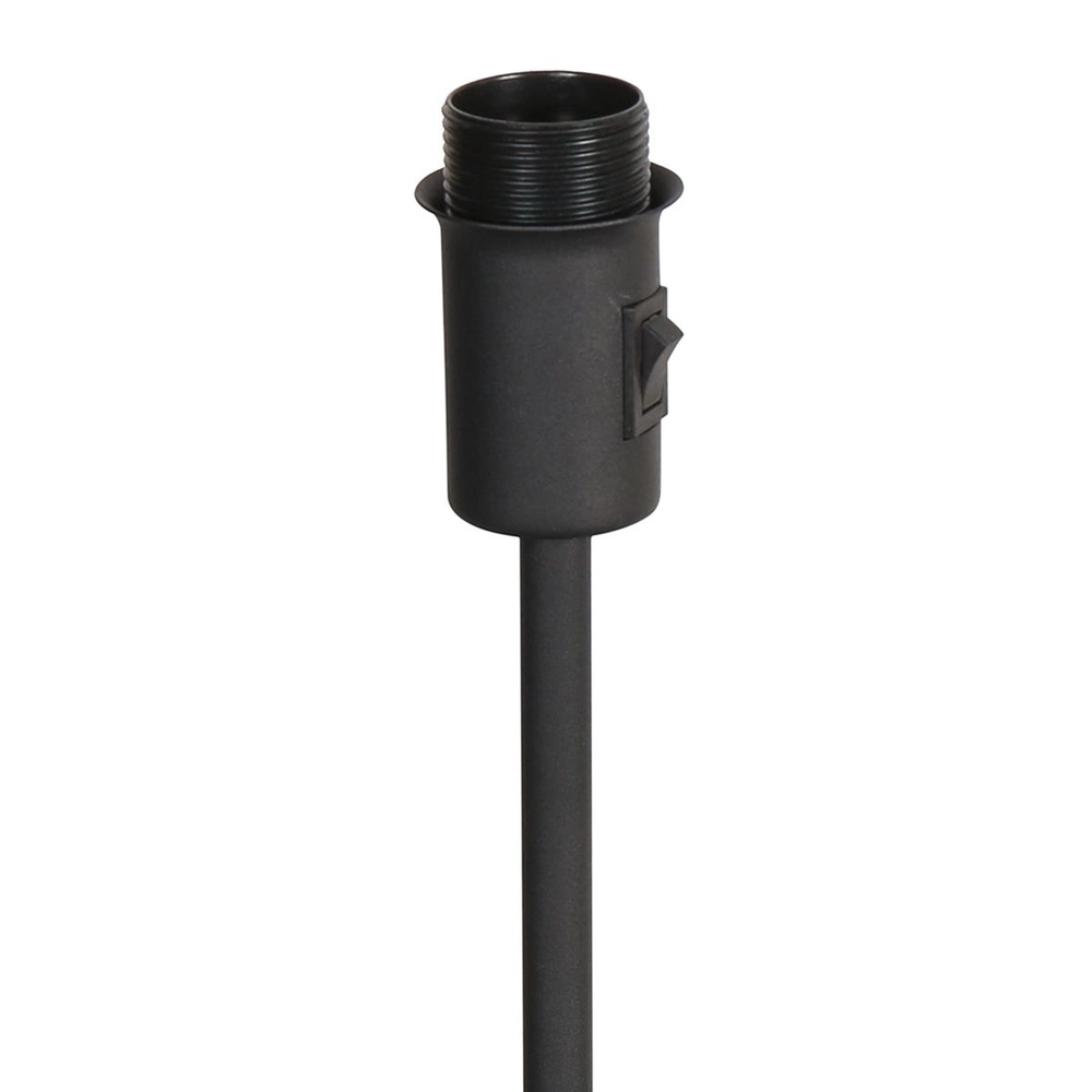 Black table lamp Noor with rattan and black hood Steinhauer 8712746182149