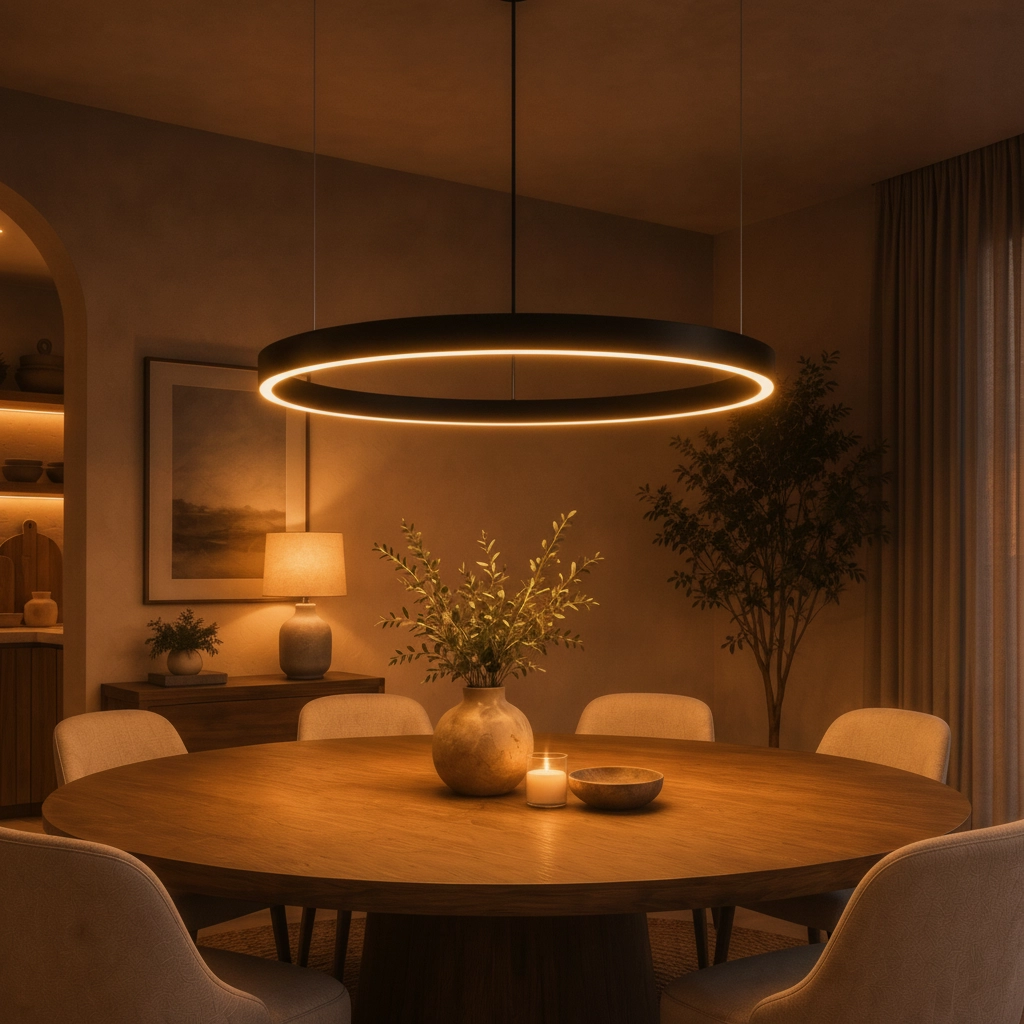 Pendant lamp Motif black Ø 120cm 3000K