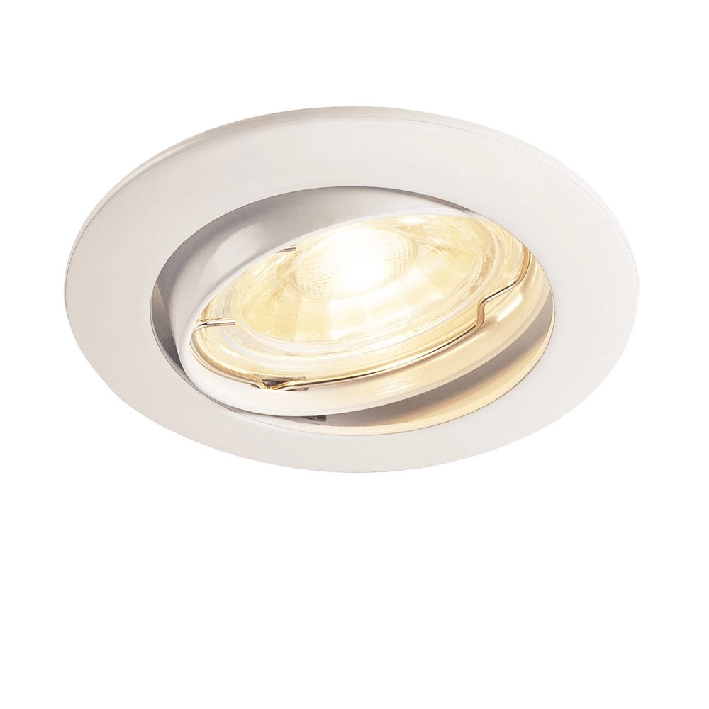 Directional recessed spotlight Pika GU10 8.3cm round white