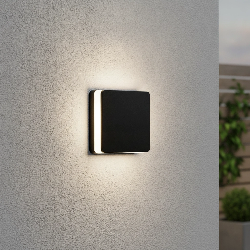 Square wall lamp Oono anthracite