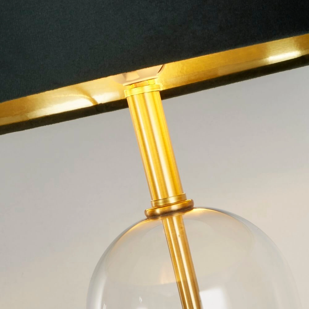Table lamp Oxford with green hood Searchlight 5053423256818