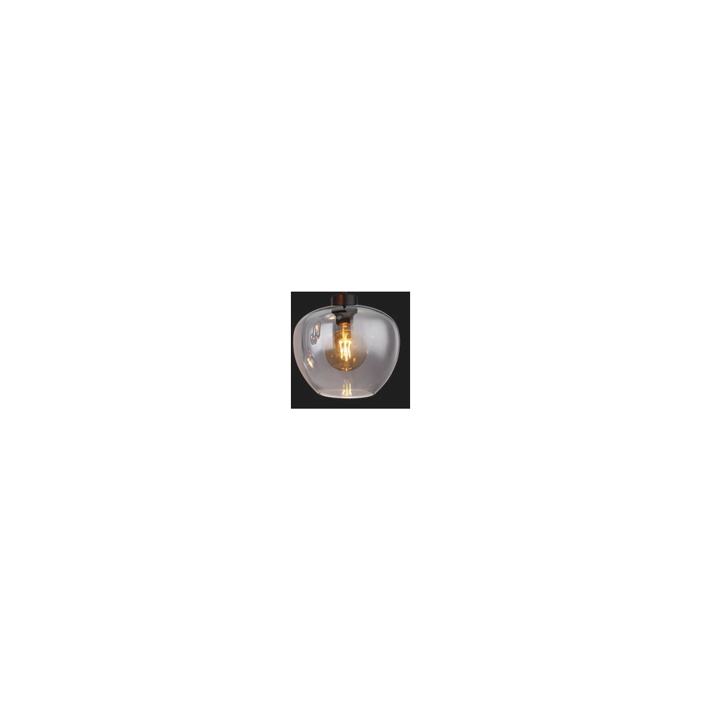 6-light pendant lamp Matt black with smoke glass Globo 9007371454259