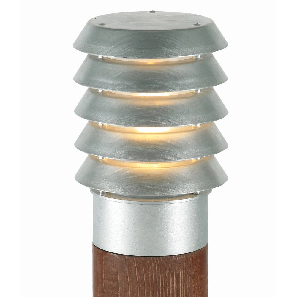Zinc terrace lamp Selhalm with wood Franssen 7042891450635