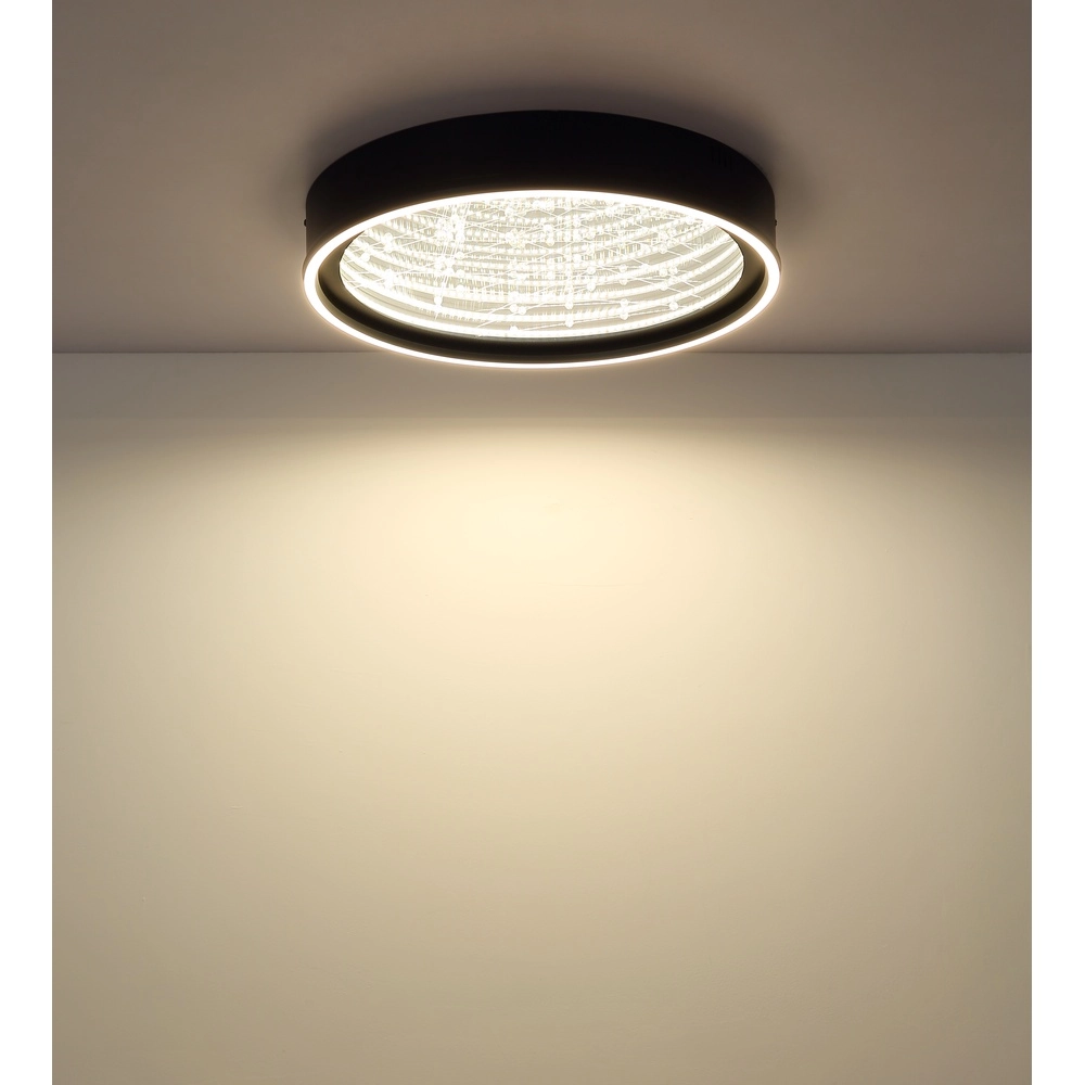 Black ceiling lamp Mirrora Ø 51.5cm Globo 9007371575848