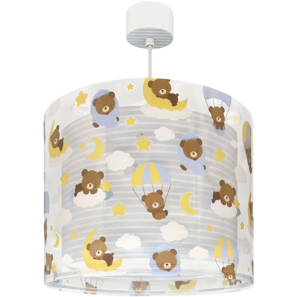 Children's room pendant lamp Baby Teddy blue