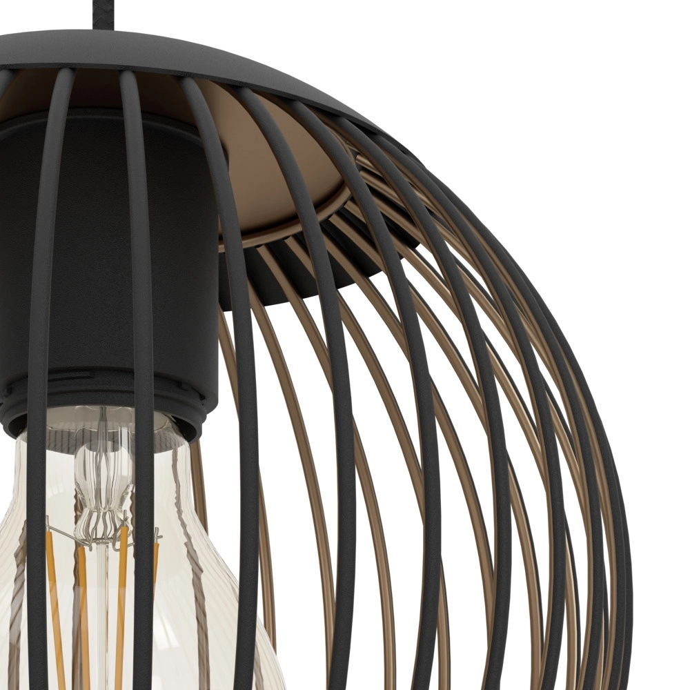 Pendant lamp Almanzora 3-light round Eglo 9008606360345