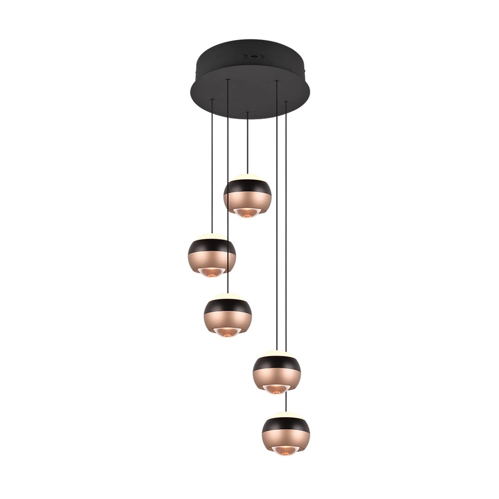 Design pendant lamp Orbit 5-light round