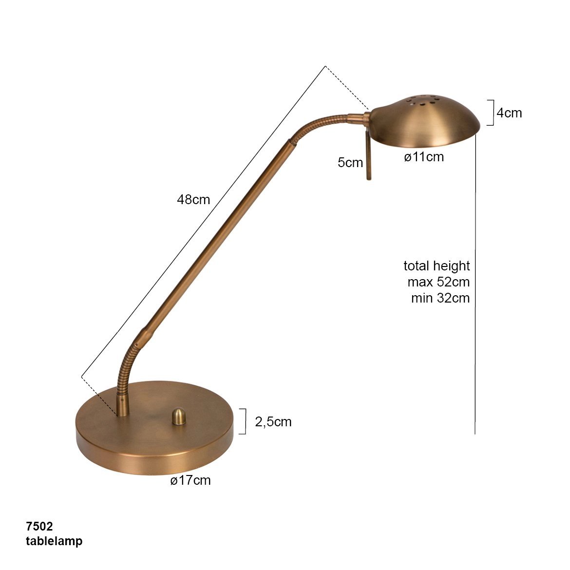 LED desk lamp Mexlite Steinhauer 8712746096385