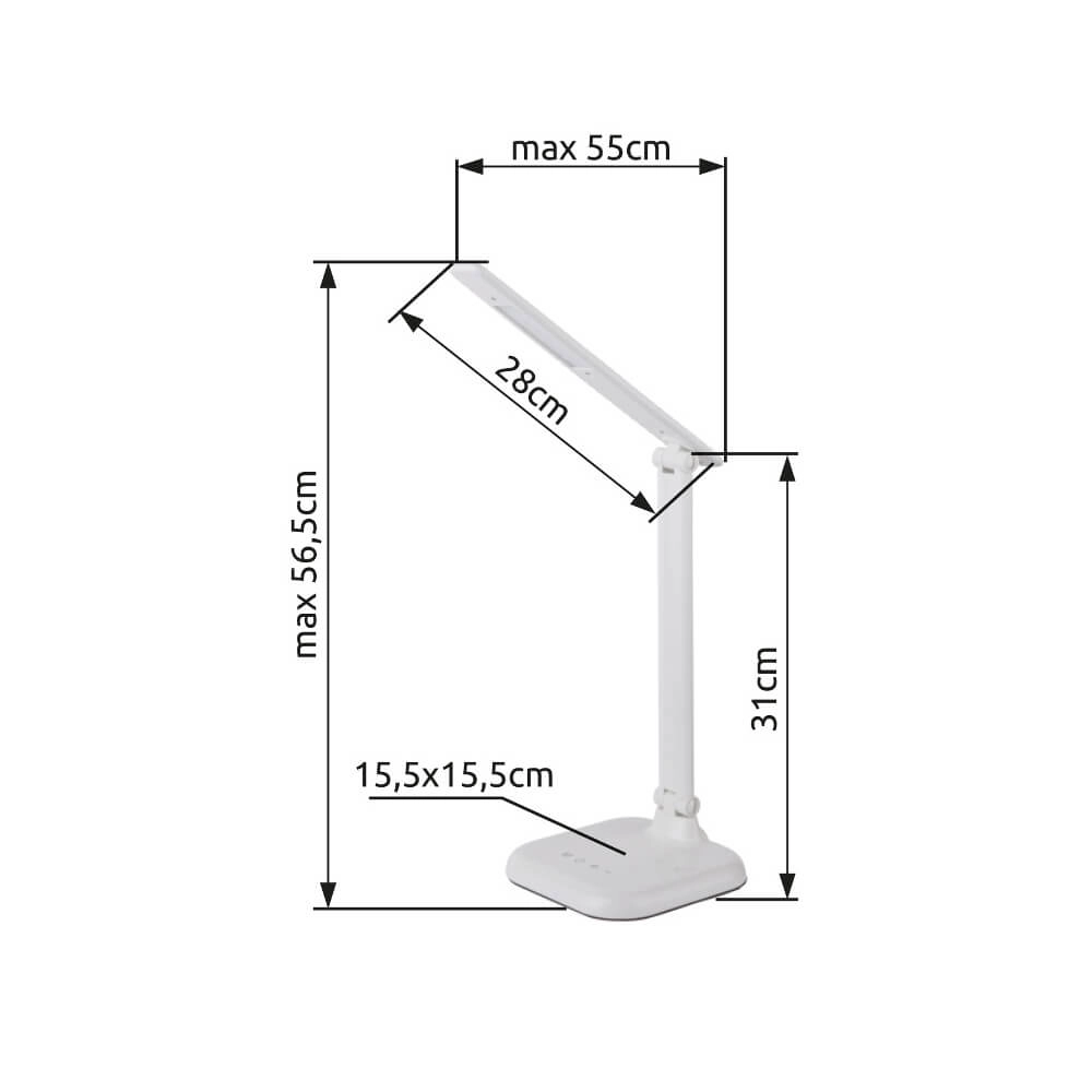 Desk lamp Davos white Globo 9007371382637
